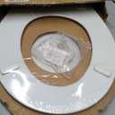 Mayfair Cassel Slow Close Toilet Seat, Easy Clean, Non Slip Premium Wood Seat, Easy Install, Made in USA, Round, White