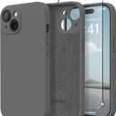 Magnetic for iPhone 13 Case, Compatible with MagSafe, [Full Camera Protection][Screen Protector] Silicone Shockproof Protective Phone Case for iPhone 13 6.1", Dark Gray