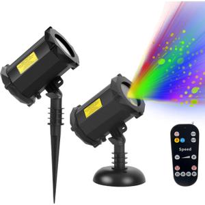 Garden Lights, Dynamics Firefly Light LED, Star Christmas Projector with Remote Control Waterproof IP65 Outdoor Garden, Festival, Party, Halloween, Christmas Decoration Lights