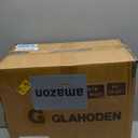 GLAHODEN Enclosed Retractable Air Hose Reel, 3/8 in x 80 Ft Hybrid Hose Air Compressor Hose Reel with 6 Ft Lead in Max 300 PSI Patented Design for Any Length Lock 180Swivel Bracket Quick Coupler