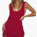 Bsubseach Crochet Coverups for Women Backless Bikini Bathing Suit Cover Up Summer Knitted Beach Tank Dress M