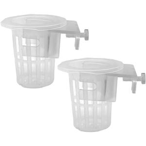 2 x DONGKER Aquarium Plant Holder,2 PCS Hanging Fish Tank Plant Pot for Fish Tank Wall Thickness up to 1.2cm/0.5" (Round Opening)