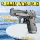 2 Pack Water Gun Squirt Guns for Kids - Mini Water Blaster Soaker 100cc Capacity Water Pistol Toys, Ideal Summer Gifts for Swimming Pool Beach Outdoor Water Toys for Boys Girls Toddlers (Yellow Gray)