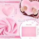 Fanfanwin 48 Pcs Sleepover Party Supplies Spa Birthday Slumber Pajamas Galentines Party Favors Coquette Throw Blanket Pillow Headband Scrunchies Eye Mask Cup Socks(Pink,Solid Color)