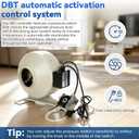 M-4DBT Automatic Dryer Booster Exhaust Fan, 4" dryer vent booster