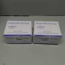 100 Pack 1ml 25Ga 1" Syringe with Needle,1ML Syringes 25G, Scientific Supplies, Disposable Individually Wrapped 2 Pack