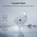 EooCoo Case Compatible with MacBook Pro 14 inch M5 2026 2025-2021 M4 M3 M2 M1 Pro/Max Chip, Crystal Clear Hard Shell, Easy to Install, Sturdy Laptop Protective Cover Case, Transparent