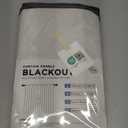 INOVADAY 100% Blackout Curtains for Bedroom, Black Out Curtains 84 Inch Long, Clip Rings Linen Blackout Drapes, Thermal Insulated Room Darkening for Living Room, 2 Panels - Beige,W50xL84