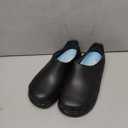 nurfit NURSTEP Unisex Lightweight Slip On Comfortable Slip Resistant Medical Nursing Mule & Clog Recovery Slides with Arch Support Insoles for Healthcare Hospital Work Operating Room, 8 Men, Black