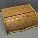 2 Lb. Depot Breadbox for Kitchen Countertop - Vintage-Style Bamboo Bread Box Wood - Japanese Bread Box - Bread Cabinet for Kitchen Counter - Bread Bin - 17'' x 10'' x 7''