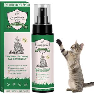 Cat Deterrent Spray, Natural Safe Cat Repellent Indoor and Outdoor, Safe Indoor & Outdoor Deterrent 1233