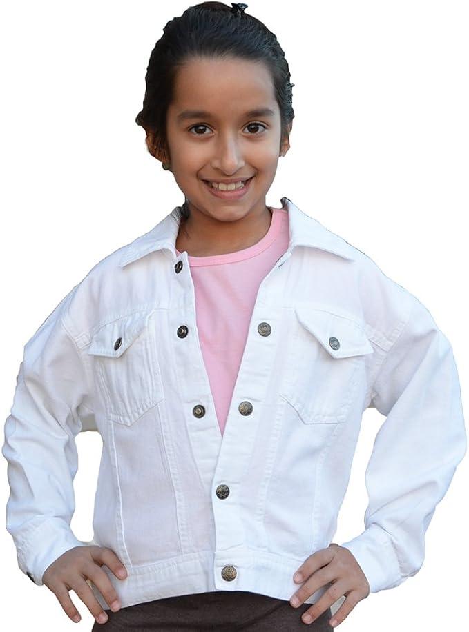 Youth White Denim Jacket, Size 10Y