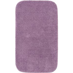 Garland Rug Traditional Nylon Washable Purple 24" X 40" Bath Rug - Soft, Absorbent, And Stylish for Your Bathroom