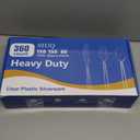 SIUQ 360 Count Heavy Duty Clear Plastic Silverware, 150 Forks, 150 Spoons, 60 Knives, Disposable Plastic Utensils Set, Plastic Cutlery Set, Plasticware Bulk for Parties, Catering, Picnic