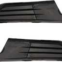 2011-2014 for Jetta Fog Light Cover Set Driver & Passenger Side Left/Right Side Black - 5C68536659B9 VW1038119, 5C6853666H9B9 VW1039119