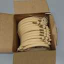 Beeveer 25 Pieces Christmas Embroidery Kits Includes Mini Embroidery Hoops Plastic Circle, Bows, Cotton Rope Cross Stitch Hoop Ring for Art Craft Handy Sewing DIY Xmas Tree Decoration(4 Inch)