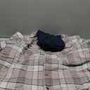 CQR Men's Hooded Quilted Lined Flannel Shirt Jacket, Long Sleeve Plaid Button Up Jackets, Quilted Lined Cloudy Home, Large