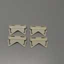 2 Pair Universal End Cap for 2 1/2'' Curtain Rod Wide Curtain Rod Cap Plastic Flat Curtain Rod Cap Flexible Corner Connectors