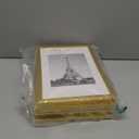 upsimples 8x12 Picture Frame Set of 5, Display Pictures 6x8 with Mat or 8 x 12 Without, Wall Gallery Photo Frames, Gold