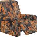1 Cushion Reclining Sofa Cover Camo Oak Hunting Print Lazy Boy Recliner Covers That Stay in Place Decorative Reclining Furniture Protectors for Home