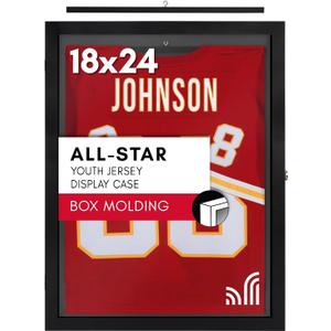 Americanflat 18x24 Kids Jersey Display Case - Black
