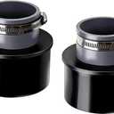 2.5'' Dust Collection Ports Port(2 Ports & 2 Metal Hose Clamps) Compatible with 2.5-inch dust collection hoses(Pack Of 2)