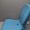 Step2 Foldable Adult Flip Seat, Portable Outdoor Chair for Poolside, Tailgating, Camping, Picnic Chair, Provides Back Support When Sitting on Ground, Capri Blue