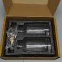 Molimoli - Premium Olive Oil Dispenser Bottles for Kitchen with Pourer - Oil and Vinegar Dispenser Set, Glass Dispenser for Kitchen, Dispenser Bottle of 350ml - Set of 2 (Gold)