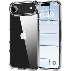 HOOMIL Case for iPhone Air 6.5-Inch, Non-Yellowing, Drop Protection, Anti-Scratch Transparent Hard Back Phone Cover - Crystal Clear