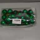 36 Pieces Christmas Ball Ornaments Shatterproof Christmas Decorations Tree Balls for Tree Ornaments Holiday Wedding Party Decoration Hooks 1.57 Inch (Green)