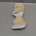 DrFinger Stroke Hand Brace Splint for Straightening Fingers with 5 Fingers Resting Support,Prevent Fingers Curling, Dupuytren's Contractures, Hand Spasms, Fit Right & Left, Men & Women - M (Beige)