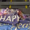 New Year Garage Door Cover Decorations Banner Backdrop,2026 Happy New Year Eve Holiday Garage Door Cover Banner,Neon City Night Scene Colorful Fireworks Garage Door Outdoor Holiday Decorations 68 x 42