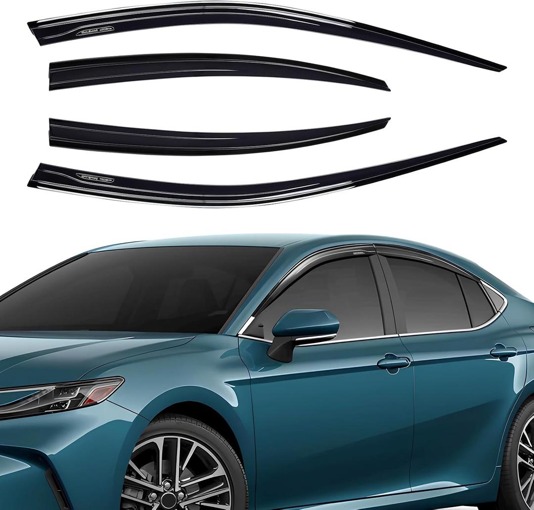 Rain Guards Fit for Toyota Camry 2025 2026 LE SE XLE XSE Black 4 PCS