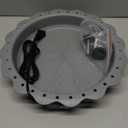 Heated Bird Bath for Outside Winter, Powerful 100W Thermostat Control Heated Bird Baths for Outdoors with 3 Metal Extension Screws, Heated Birdbath Water Heater for Garden Yard Patio Lawn(Grey) (Gray)