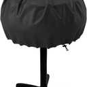 NUPICK Grill Cover for George Foreman 15-Serving GGR50B, GFO3320, GFO240 Electric Grill, Easy Take Off Handle Design, All Weather Resistant Small Round Grill Cover