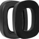 Geekria Sport Cooling-Gel Replacement Ear Pads for Logitech G Astro A30 Headphones Ear Cushions, Repair Parts (Black)