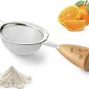 Brand: DQELFA4.04.0 out of 5 stars(41)Fine Mesh Strainer, DQELFA Stainless Steel Small Fine Mesh Sieve with Ergonomic Wooden Handle for Kitchen, Matcha, Cocktail, Juice Tea and Coffee (8.6 inch)