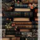 ZADORN for iPhone 16 Plus Case Cute - Wireless Charging Compatible - Dual-Layer Soft Silicone + Hard Shell - Trendy Floral Design - Glossy Phone Cover for Women - Blooms Shelves