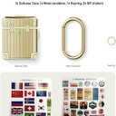 KOREDA Compatible with AirPods Case Cover, Funny Suitcase Design Case for Airpods 2nd Generation/1st Generation, Cute Fashion Protective Hard Case for Women Men with Keychain