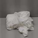 Bed Skirt Queen Size Ruffled Bed Skirt with Split Corners, 14 Inch Drop Dust Ruffle Bed Skirt with Platform, Ivory