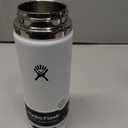 Hydro Flask Wide Mouth Bottle with Flex Sip Lid - Insulated Water Bottle Travel Cup Coffee Mug White 20 oz