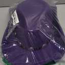 Classic Western Cowboy Hat Cowgirl Hat Unisex Men's & Women's Wide Brim Felt Fedora Hat Flat Top with Buckle Belt (7 1/4-7 1/2, Purple)