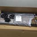 Amazon Basics Foldable Shopping Utility Cart with 360-Degree Wheels, Easy Assembly, Black, X-Large