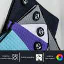 Pins & Aces Magnetic Premium Tour Towel - Lightweight and Absorbant Microfiber - Rubberized Magnet for Golf Carts or Golf Clubs - Won't Damage Clubs. 39" L x 15" W Golfing Gear (Black)