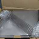 Lazy Susan Cabinet Organizer Bins for 26"/ 28"/ 32" Diameter Corner Organizer, Plastic Cabinet Storage Bin, 1/8 Wedge - Food Safe, BPA Free, with Non-Slip Pads (for 32" Diameter, 8 Pack)