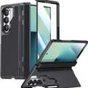 SPIDERCASE for Samsung Galaxy Z Fold 7 Case, Built-in [Kickstand] [Screen Protector] [Rugged Hinge Protection] Military Grade Drop Protection, Full Body Protective Case for Galaxy Z Fold 7, Black