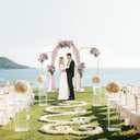 GRENTY Metal Arch Backdrop Stand and Cover Set 7.2FT/6.6FT/6FT, Wedding Arch Frame with Spiral Rotating Joint, 3 Wrinkle-Resistant Cover for Birthday, Anniversary, Wedding, Party, Baby Shower