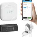 WiFi Mailbox Alert, Briidea 500ft Wireless Mailbox Alert with APP Control, Real-Time Mail Delivery Alerts, Remote Monitoring to Save Time & Prevent Mail Theft,IP67 Waterproof (white)