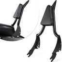 Amazicha Backrest Sissy Bar, Integrated Passenger Sissy Bar, Quick Release Detachable Backrest Fit for Harley Davidson Touring Road King Road Glide Street Glide Electra Glide 2009-2024, Black (26inch)