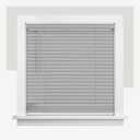 CHICOLOGY Cordless Mini Blinds for Indoor Windows, 36" W x 60" H, Gray Vinyl 1" Slats with Tilt Wand, Light Filtering to Room Darkening, Moisture-Resistant, Child-Safe, Screw-Mount Installation